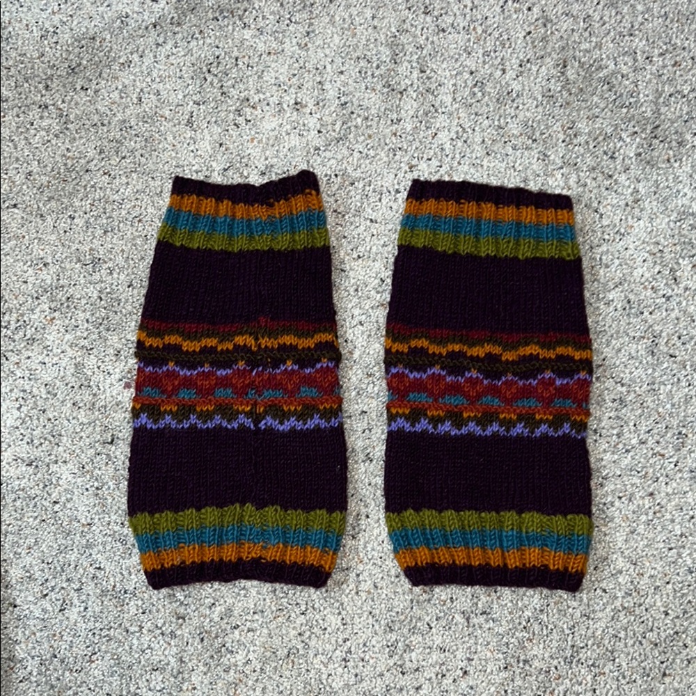 Lost Horizons 100% wool Knitted Leg Warmers